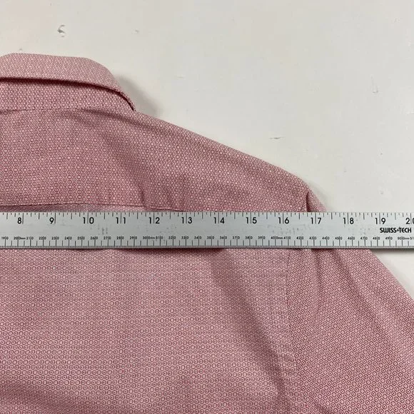 NWT Tommy Hilfiger CoolMax Slim Fit Stretch Shirt Mens Small 14.5  32/33 Red - Picture 10 of 12